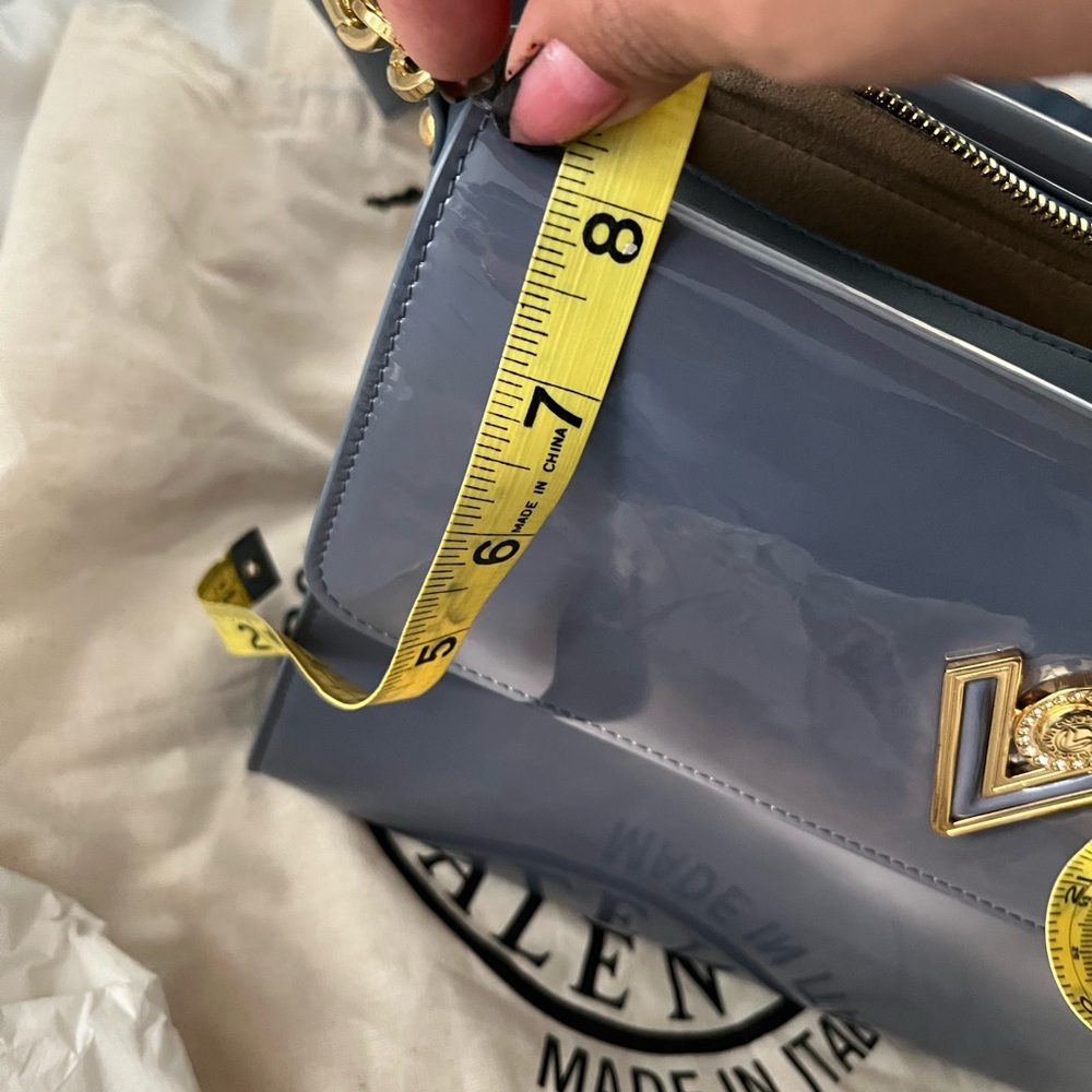 Valentino Blue Patent Leather Women's Bag new no tags - Picture 12 of 13